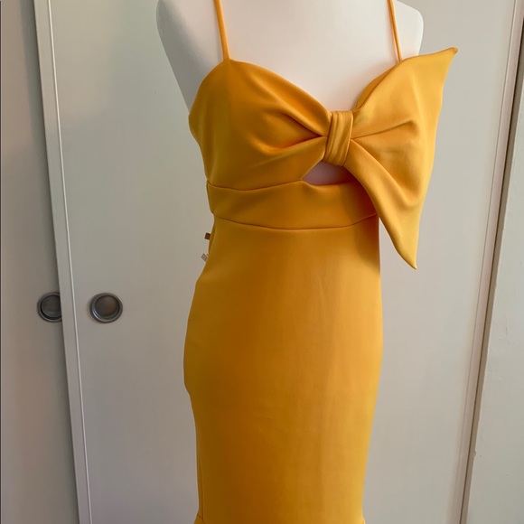 ASOS exaggerated bow scuba dress - Picture 7 of 12